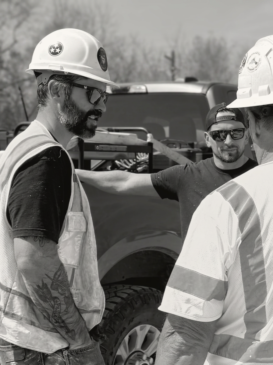 Veritas crew at a concrete jobsite